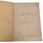 IIRP - The Book *The Truth About Ritual Slaughter* - A Response to Fr. Stanisław Trzeciak, Hilel Seidman, Warsaw-F. Hoesick, 1936