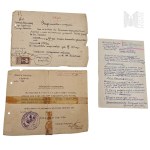 Set of 3 Documents - Stanisław Michalski (born May 4, 1897, in Rajmundów) - Participant in the Polish-Bolshevik War, the Battles for Vilnius, the Miracle on the Vistula, Service Record, Certificate of Citizenship from Końskie