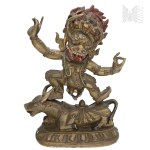 China/Tibet/Buddhism - Makahala Statue, Tibetan Buddhism, Inscription