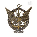 COPY - Silver-Plated Aeronautical Balloon Badge with Cap