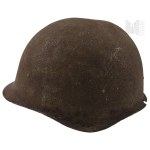 USSR/World War II - Damaged Soviet Helmet, Model 40 (SSz-40), Six-Spoke, Battlefield Relic