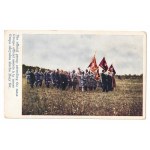 Presentation of flags to the 1st Division of the Polish Army in France, June 22, 1918: The official delegation attending the mass