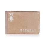 A two-page booklet featuring 48 photographs of Warsaw