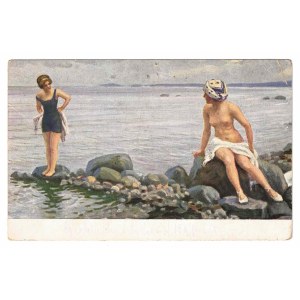 Swimming at the Beach