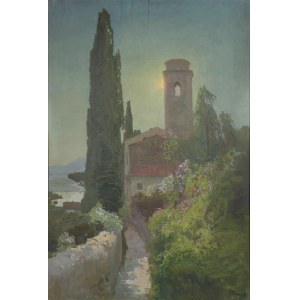 Iwan TRUSZ (1869-1940), Pejzaż z cyprysami