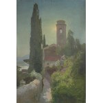 Ivan TRUSZ (1869–1940), Landscape with Cypress Trees