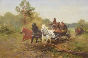 Czesław WASILEWSKI (Ignacy ZYGMUNTOWICZ) (1875-1947), W drodze na polowanie