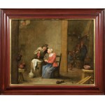 David TENIERS młodszy (1610-1690) - krąg, 2 poł. XVII w., Scena we wnętrzu