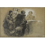 Unknown artist, 19th century – Artur GROTTGER (1837–1867)?, Genre scene