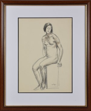 Wojciech WEISS (1875-1950), Pozująca modelka, ok. 1915