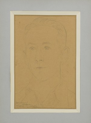 Wlastimil HOFMAN (1881-1970), Portret mężczyzny, 1949