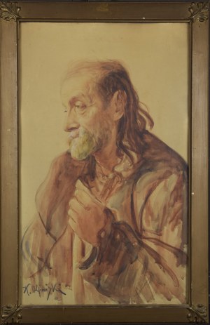 Jan Kazimierz OLPIŃSKI (1875-1936), Głowa starego mężczyzny