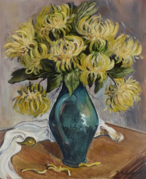 Zdzisław PRZEBINDOWSKI (1902-1986), Kwiaty w wazonie