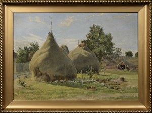 Rafał WĄSOWICZ (1867-1944), Pejzaż wiejski z Winiar, 1932