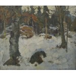Teodor ZIOMEK (1874-1937), Las zimą, 1900?