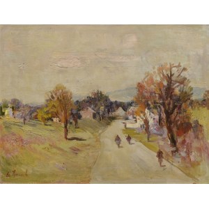 Edward WIECZOREK (1901–1988), A Street in a Small Town