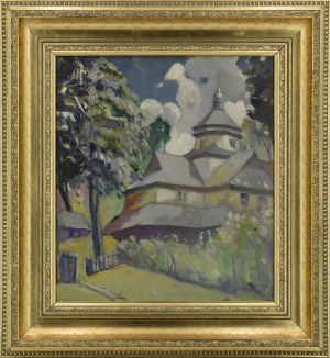 Józef KIDOŃ (1890-1968), Zabudowania wśród drzew