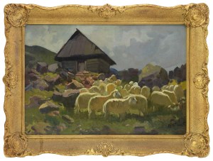 Michał STAŃKO (1901-1969), Owce na hali