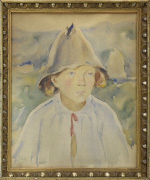 Włodzimierz BŁOCKI (1885-1921), Portret chłopca, 1917