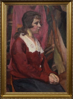 Kasper POCHWALSKI (1899-1971), Siedząca dziewczyna, 1927