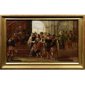 Peintre inconnu, XVIIIe siècle, Longinus témoigne de la mort du Christ devant Pilate