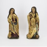 A Pair of Altar Sculptures—St. Mary Magdalene and St. Judith