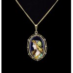 Enamel pendant