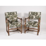 A pair of neo-Baroque armchairs