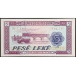 Albania, Socjalistyczna Republika Ludowa, 5 leków, 1976 r.