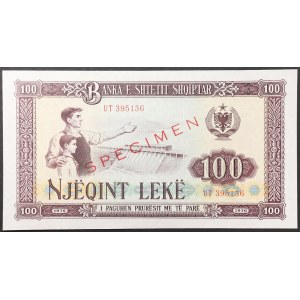Albania, People's Socialist Republic, 100 Leke Specimen 1976