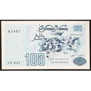 Alžírska republika, 100 dinárov, 21. 5. 1992