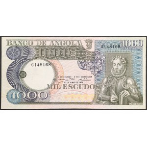 Angola, Portuguese Colony, 1.000 Escudos 10/06/1973