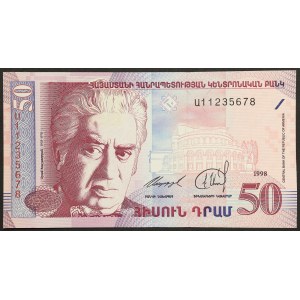 Armenia, Republic, 50 Dram 1998