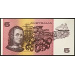 Australie, Royaume, 5 dollars, sans date (1990)