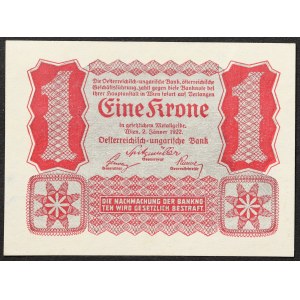 Austria, First Republic, 1 Krone 02/01/1922