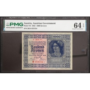 Austria, First Republic, 1.000 Kronen 02/01/1922