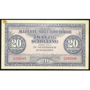 Austria, Allied Military Command, 20 Schilling 1944