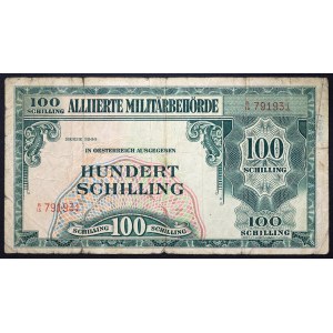 Autriche, Commandement militaire allié, 100 schillings, 1944