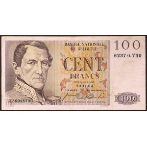 Belgium, 100 Francs 13/11/1954