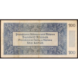 Bohemia & Moravia, Republic, 100 Korun 20/08/1940