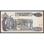 Bolivia, Republic, 10 Bolivianos 28/11/1986