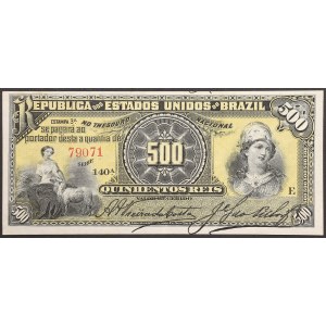 Brazil, Republic, 500 Reis n.d. (1893)