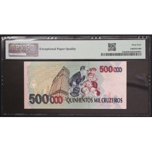 Repubblica del Brasile, 500 cruzeiros, s.d. (1993)