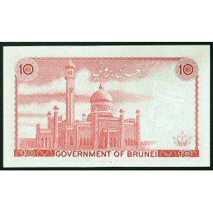 Brunei, Sultanate, 10 Ringgit 1967