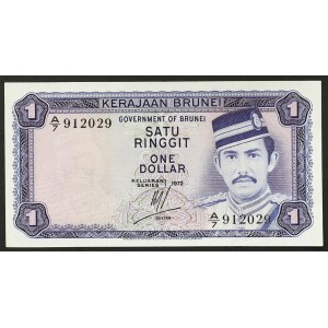 Brunei, Sultanat, 1 Ringgit 1972