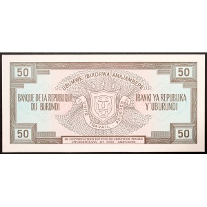 Burundi, Republic, 50 Francs 01/05/1993