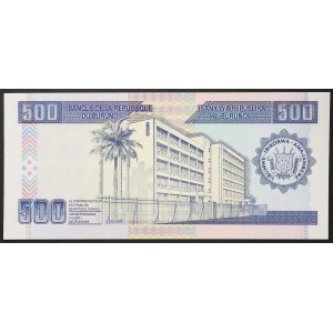 Burundi, Republic, 500 Francs 1995
