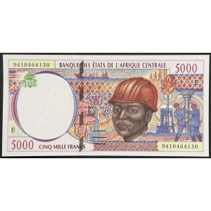 Repubblica del Camerun, 5.000 franchi n.d. (1994-2002)