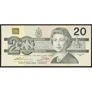 Canada, 20 Dollars 1991