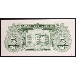 Colombia, 5 Pesos 1953